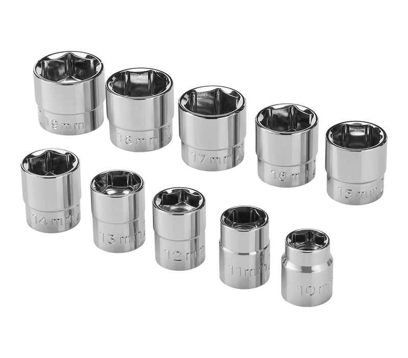 MAXIMUM 10 Piece 3/8" Drive Low Profile Socket Rail Z8