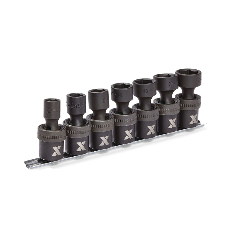 MAXIMUM 1/2-in Drive Swivel Impact Socket Set, 7-pc, SAE, Cr-Mo K4