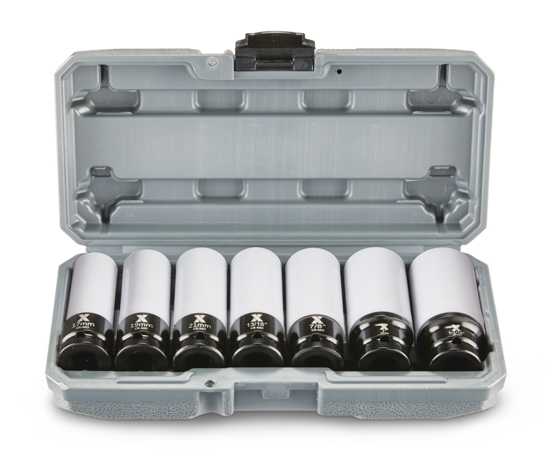 MAXIMUM 1/2-in Drive Wheel Protector Deep Impact Socket Set, 7-pc X5