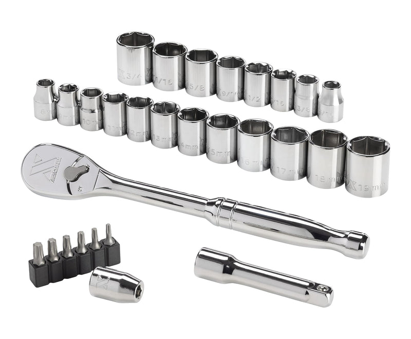MAXIMUM 29 Piece 3/8" Drive Metric Socket Set G8