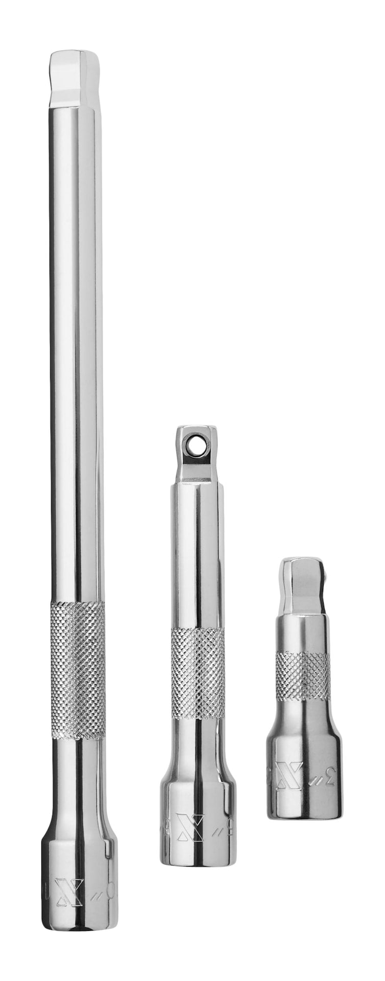 MAXIMUM 3 Piece 1/2" Drive Wobble Extension Bar Set O3