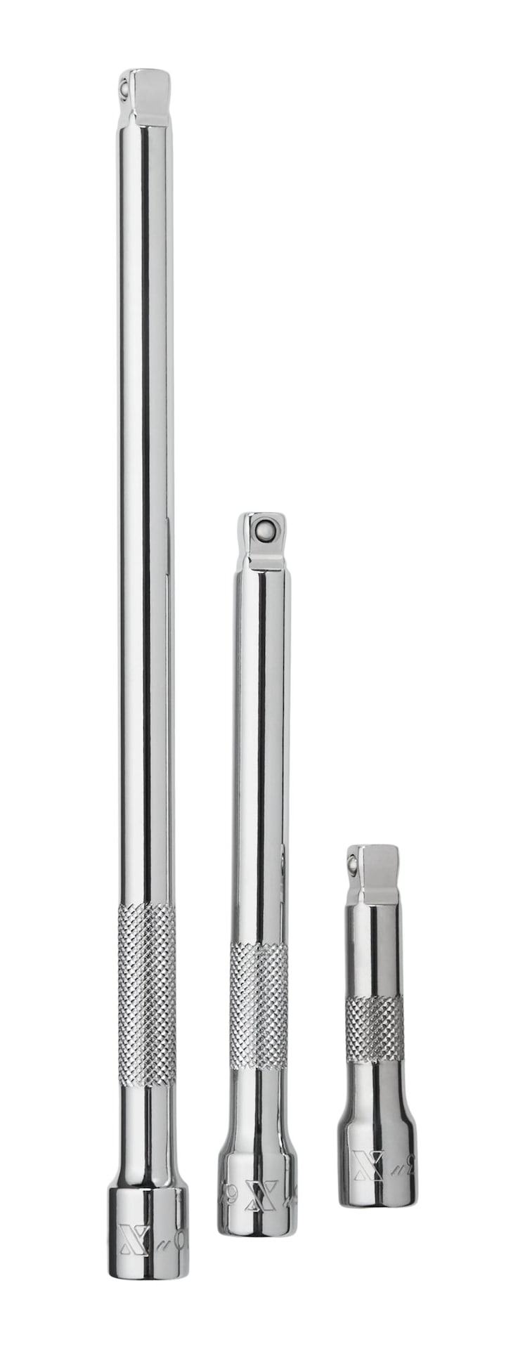 MAXIMUM 3 Piece 3/8" Drive Wobble Extension Bar Set V0