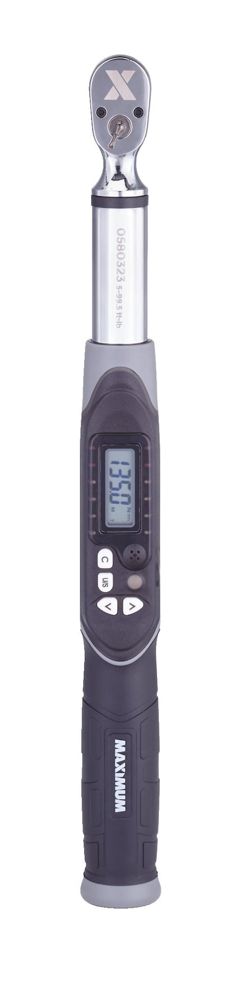 MAXIMUM 3/8-in Drive Digital Torque Wrench, 5-99.5 ft-lbs R3