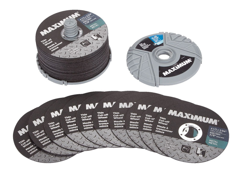 MAXIMUM 4-1/2-in x 3/64-in Aluminum Oxide Thin Cut off Wheel for Metal, 50-pk G2