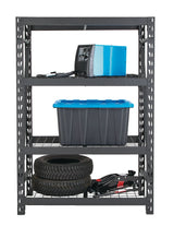 MAXIMUM Adjustable 4-Shelf Heavy Duty Steel Metal Storage Rack / Shelving Unit, 48 x 24 x 72-in