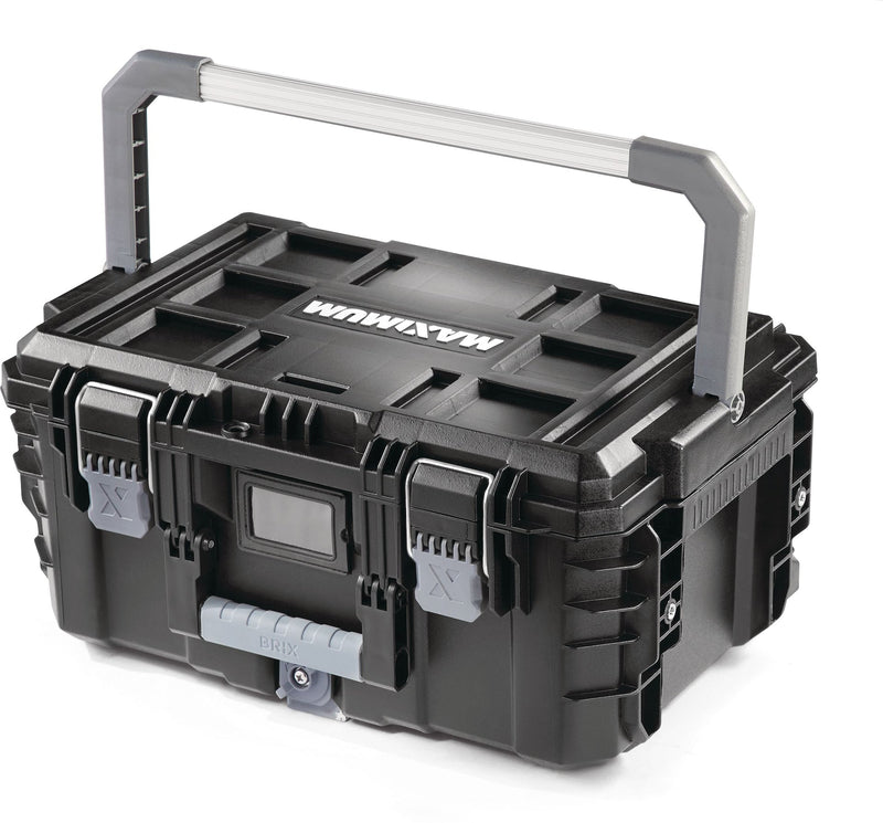MAXIMUM Brix Modular Portable Medium Toolbox/Tool Storage, IP65, 23x16x11-in Y7