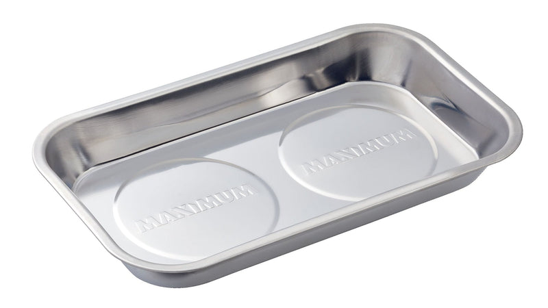 MAXIMUM Magnetic Tool Rectangle Tray/Holder, Stainless Steel H2