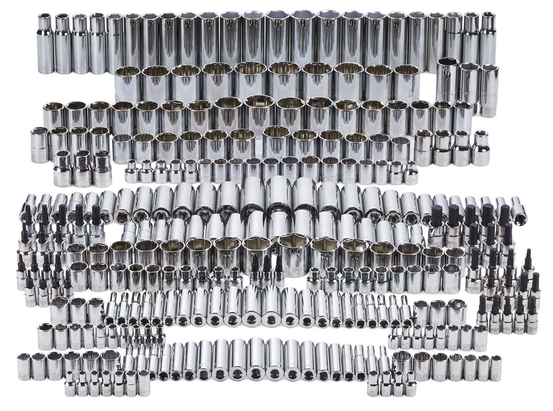MAXIMUM Master Socket Set, 300-pc, CRV, Nickel-Chrome Plating B1