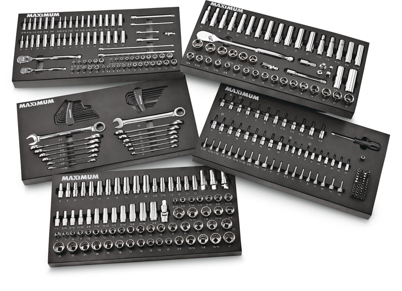 MAXIMUM Professional Grade Socket Set, 346-pc, CRV, Nickel-Chrome Plating C3