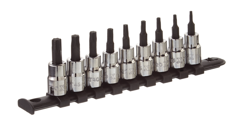MAXIMUM Torx Bit Socket Set, Heat Treated, 9-pc G3