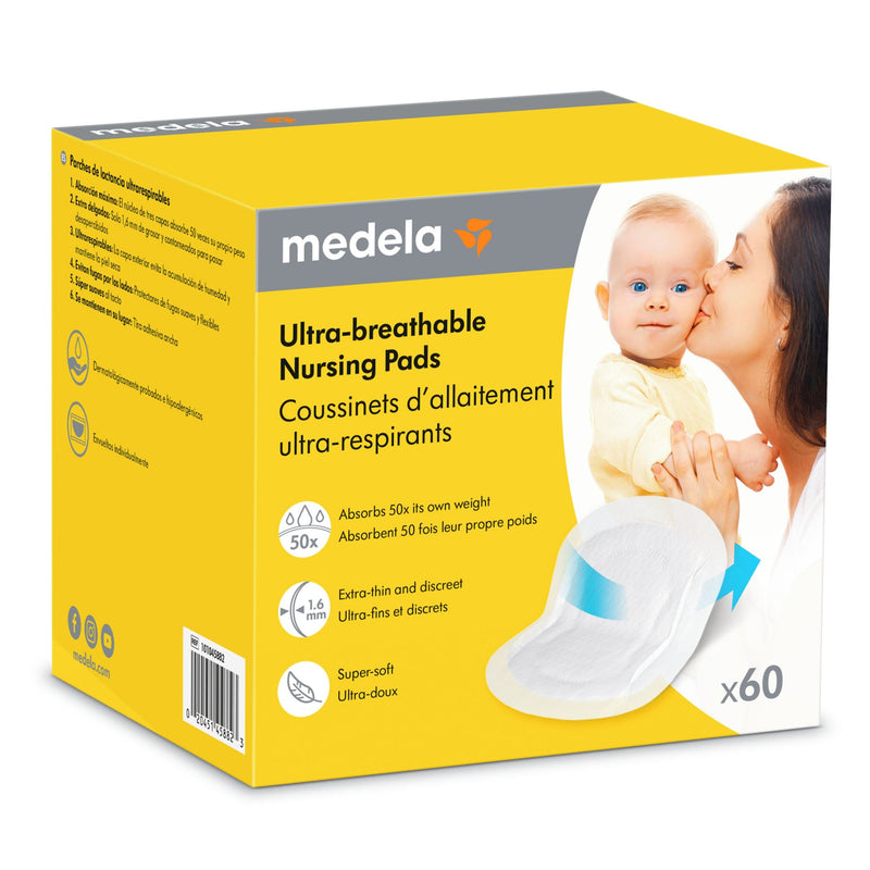 Medela Ultra-Breathable Disposable Nursing Pads, 60-pc T6