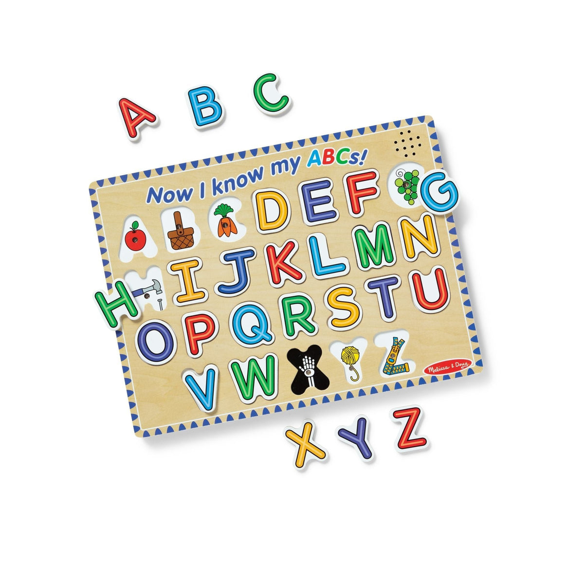 Melissa & Doug Alphabet Sound Puzzle Playset, Ages 3+
