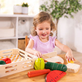 Melissa & Doug Wooden Cutting Food Playset, Ages 3+