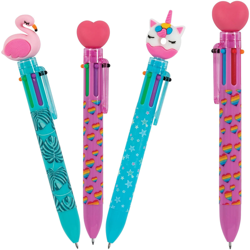 Merangue Pen With Fun Toppers, Assorted Colours H7