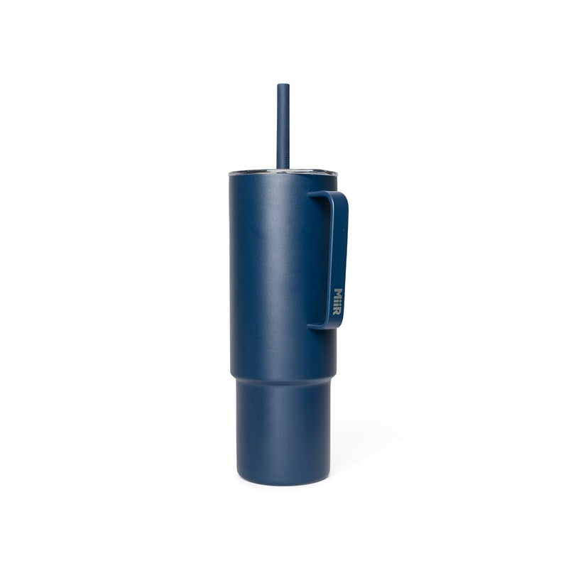MiiR Stainless Steel Insulated All Day Straw Cup with Handle, Tidal Blue, 32-oz F2