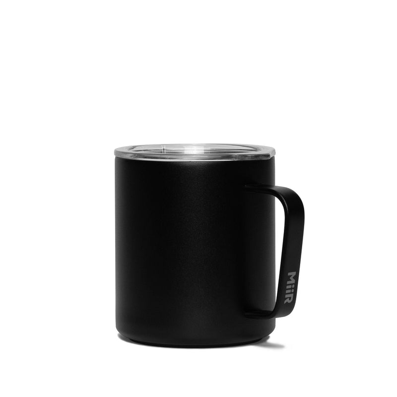MiiR Stainless Steel Insulated Camp Cup with Press-Fit Slide Lid, Black, 12-oz A6