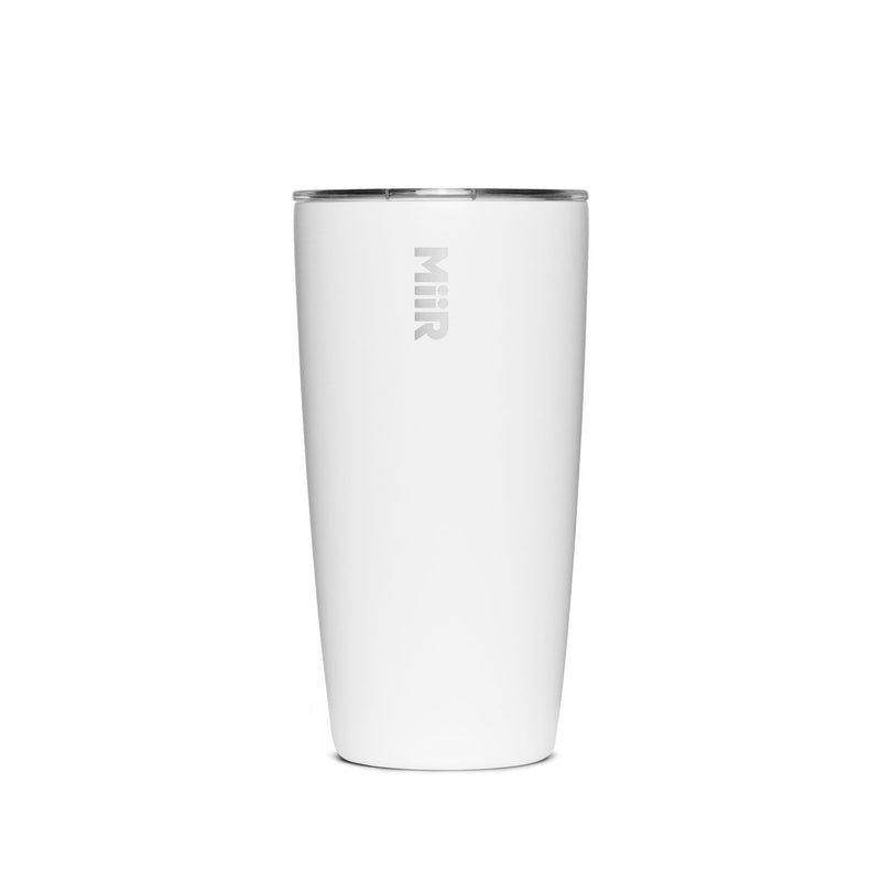 MiiR Stainless Steel Insulated Travel Tumbler with Press-Fit Slide Lid, White, 16-oz D5