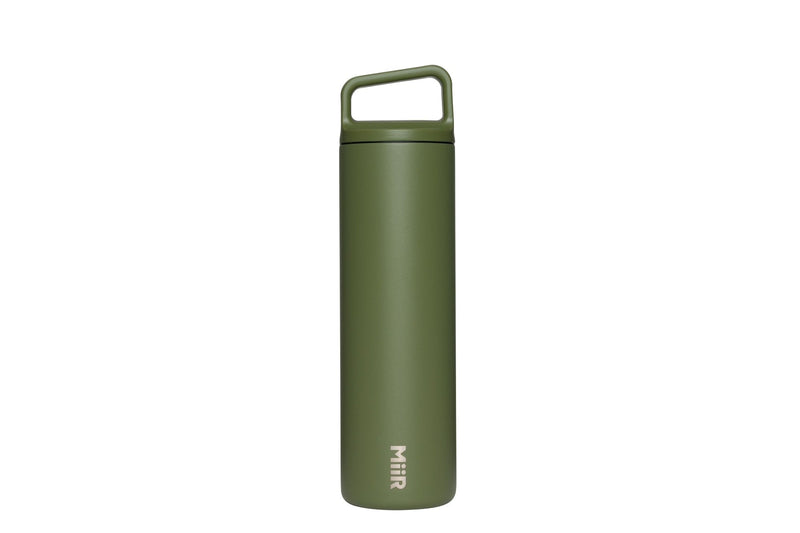 MiiR Wide Mouth Stainless Steel Insulated Travel Water Bottle, Evergreen, 20-oz J0