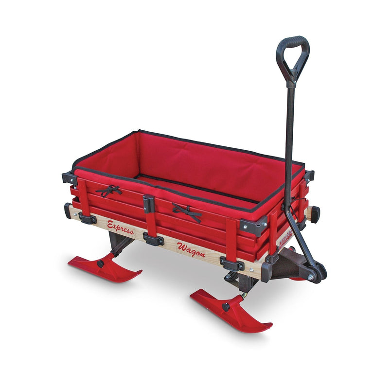 Millside Industries All-Season Foam Padded Seat Cushion & Side Pads For Convertible Wagon Sleigh/Sled, Red Q9