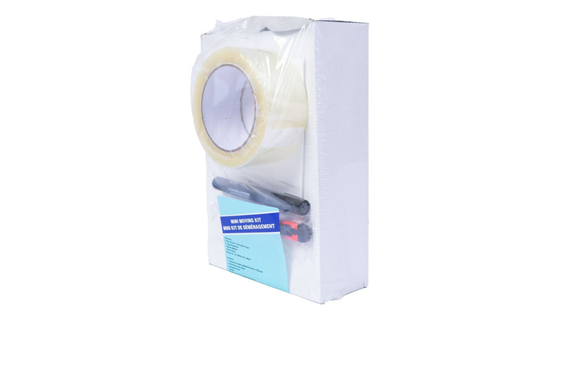 Mini Moving Kit with Box Cutter, Marker, Clear Packing Tape, Tape Gun & Box ID Labels Z8