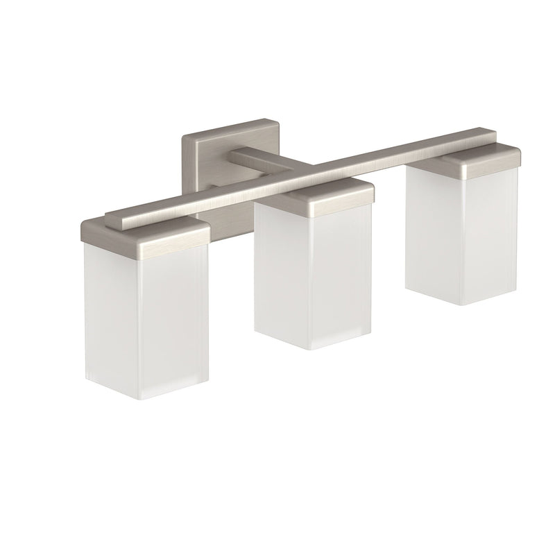 Moen 90-Degree Vanity Lighting Fixture, Brushed Nickel, 3-L Z7