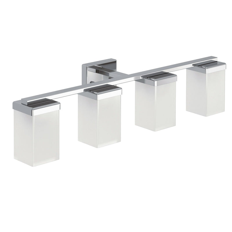 Moen 90-Degree Vanity Lighting Fixture, Chrome, 4-L V0