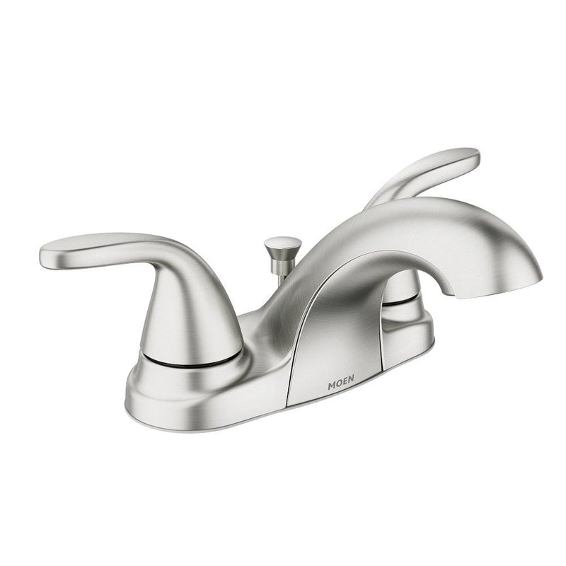 Moen Adler Double Handle Bathroom Faucet, Spot Resist Brushed Nickel C5