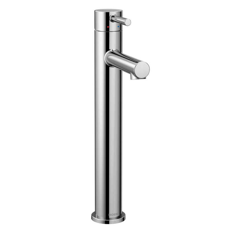 Moen Align Single Handle High Arc Vessel Single Hole Bathroom Sink Faucet, WaterSense Certified, Chrome U6