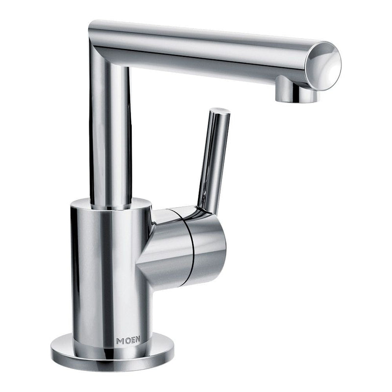 Moen Arris Single Handle Single Hole Bathroom Sink Faucet, WaterSense Certified, Chrome H0