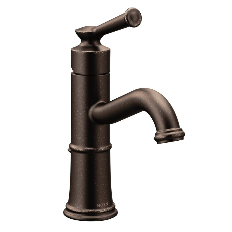 Moen Belfield Single Handle High Arc Single Hole Bathroom Sink Faucet, WaterSense Certified, Oil Rubbed Bronze W7