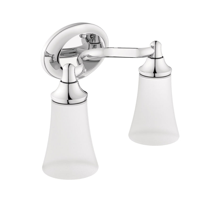 Moen EVA Dual Vanity Lighting Fixture, Chrome X9