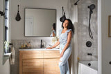 Moen Mikah Single Handle Bathroom Faucet, Matte Black