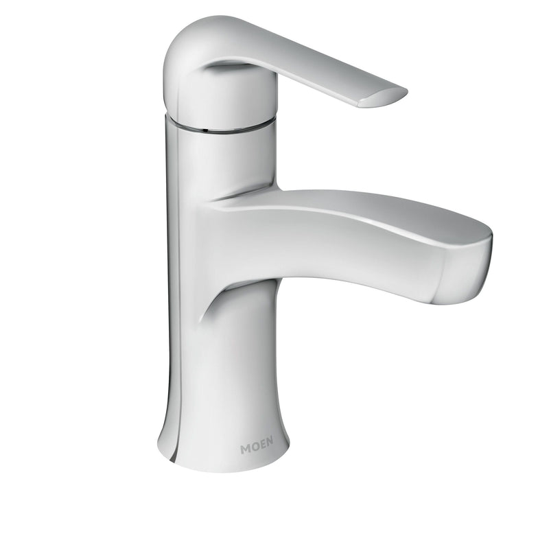 Moen Tilson Single-Handle Chrome Bathroom Lavatory/Bathroom Sink Faucet X0