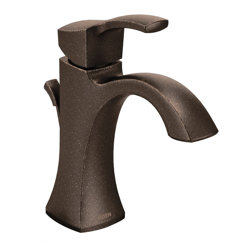 Moen Voss Double Handle High Arc Single Hole Bathroom Sink Faucet, WaterSense Certified, Oil Rubbed Bronze G0