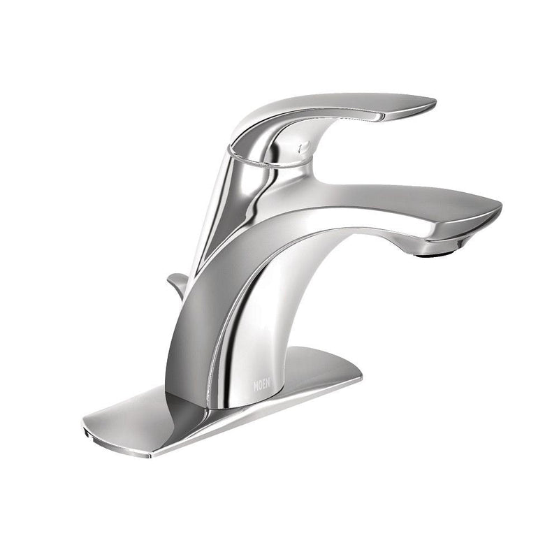 Moen Zarina Single Handle High Arc Bathroom Faucet, Chrome U5