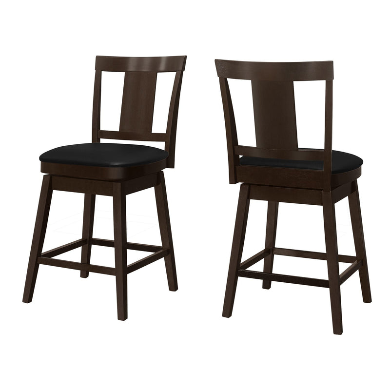 Monarch Specialities Panel Swivel Barstool Set, 39-in, 2-pc V8