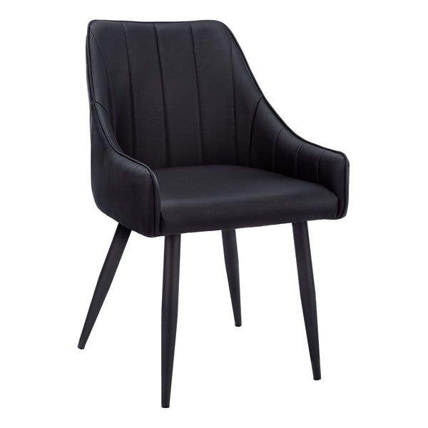 Monarch Tufted Leather Look Dining Chair Set, 2-pc B1
