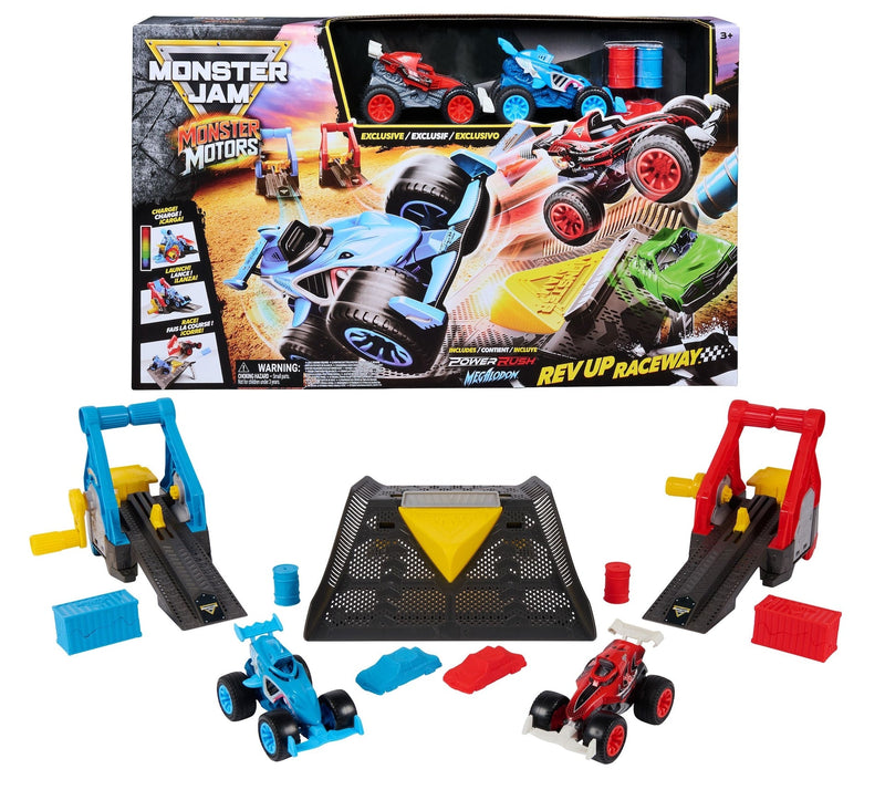 Monster Jam 1:64 Deluxe Light Up Playset C8