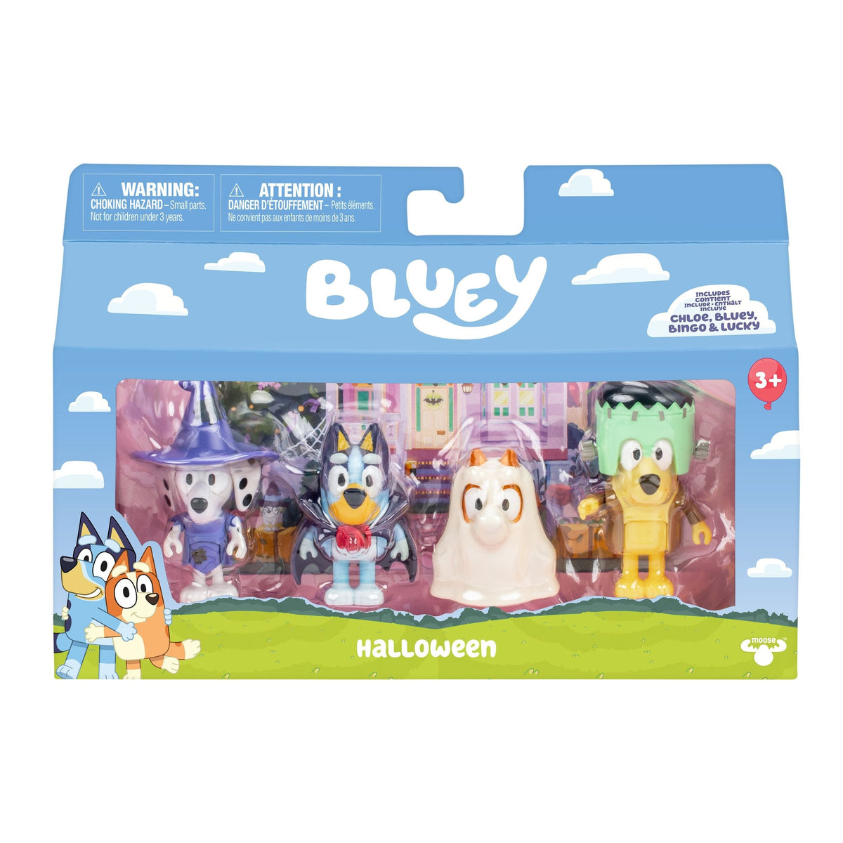 Moose Bluey Series 11 Figure Set Assortment, Ages 3+, 4-pk
