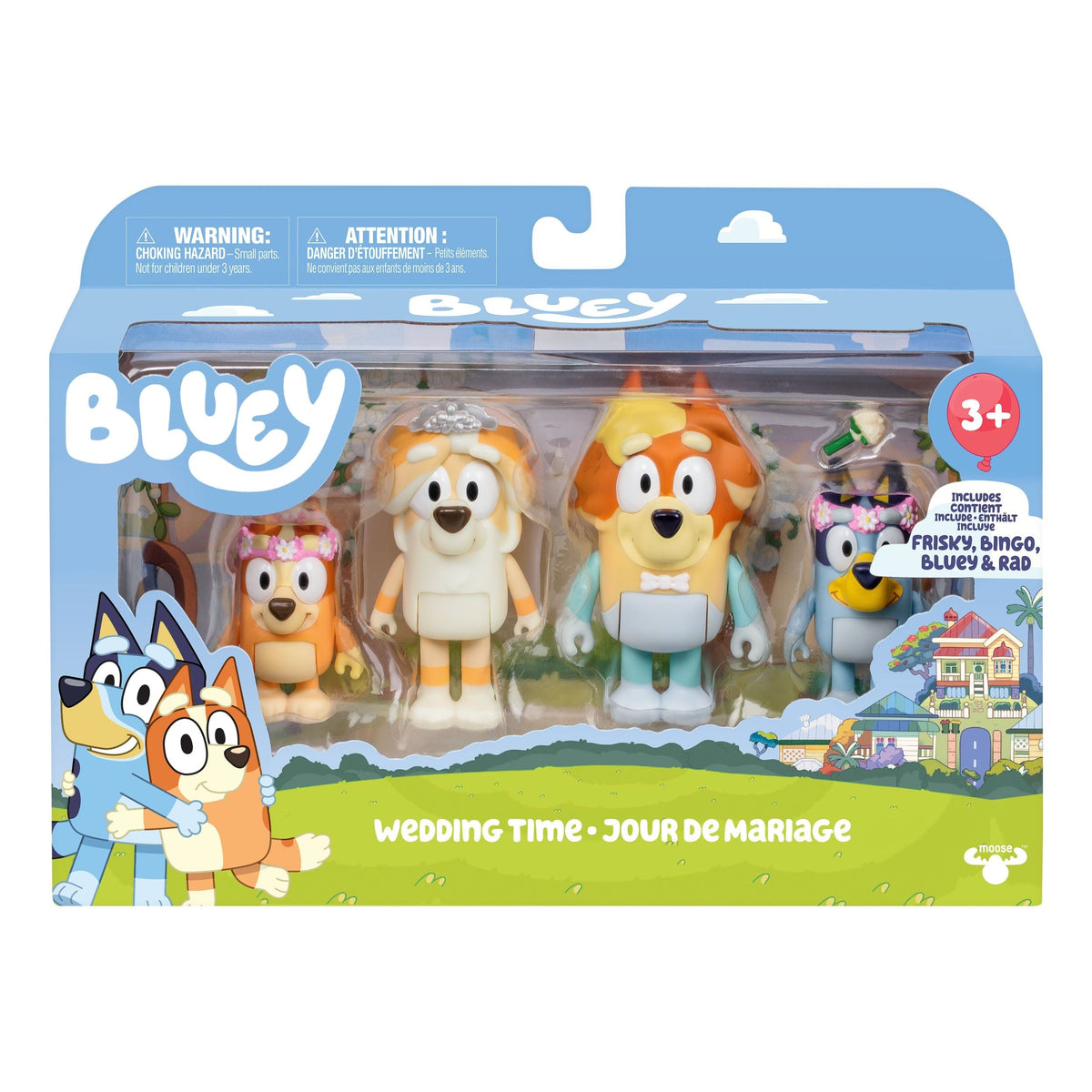 Moose Bluey Series 11 Figure Set Assortment, Ages 3+, 4-pk