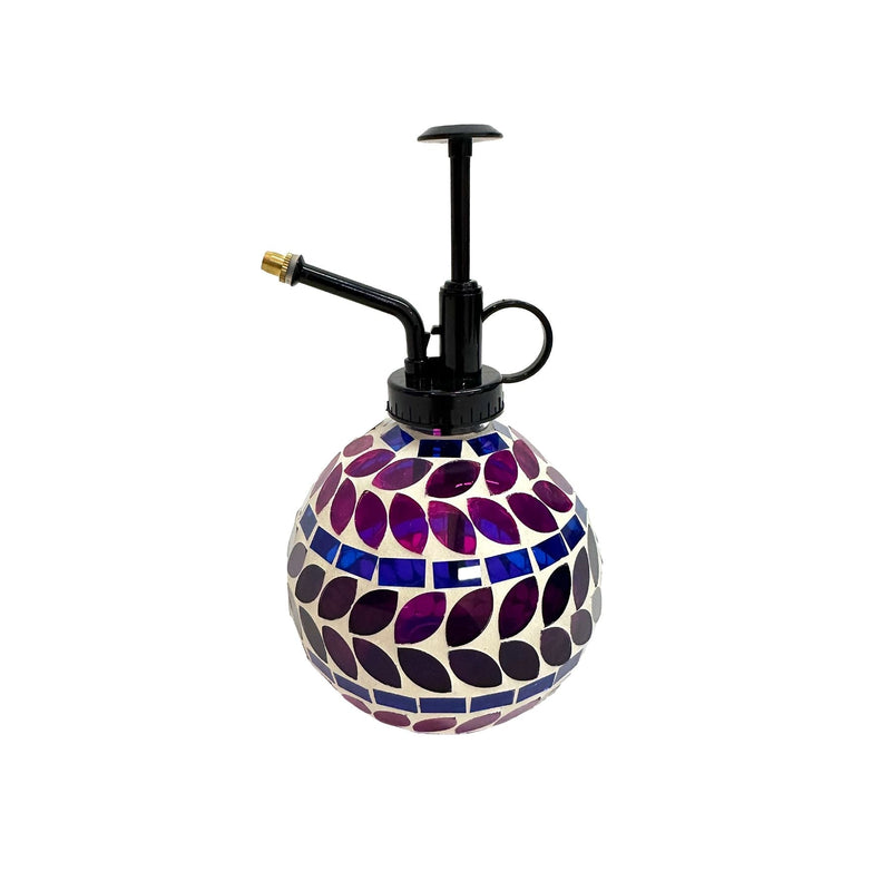 Mosaic Glass Plant Watering Mister, 10-oz Mist Spray Bottle for Indoor Plants X2
