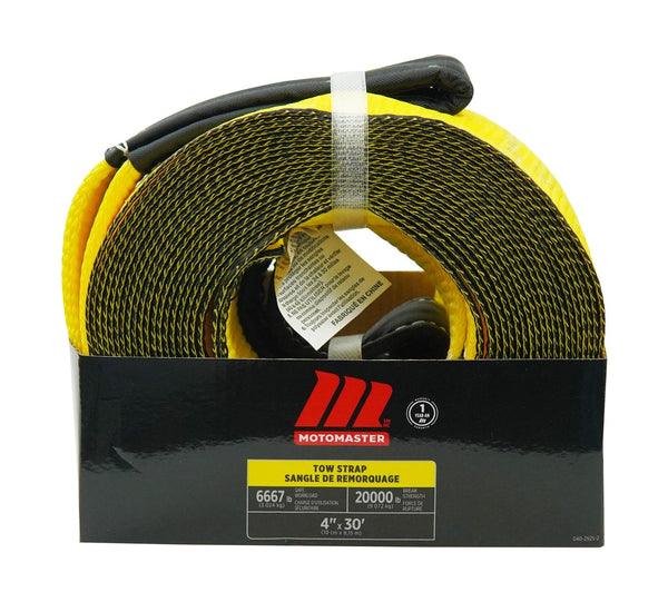 MotoMaster 20,000-lb Tow Strap, 4-in x 30-ft X8