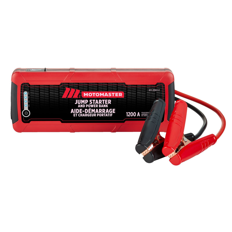 MotoMaster Booster Pack/Jump Starter & USB Power Bank, Lithium-ion, 1200-Amp, 12V C6