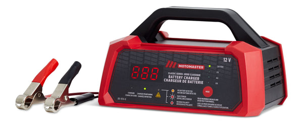 MotoMaster Classic Series Smart Battery Charger/Maintainer, Fully Automatic, 8/4/2-Amp, 12V Y3