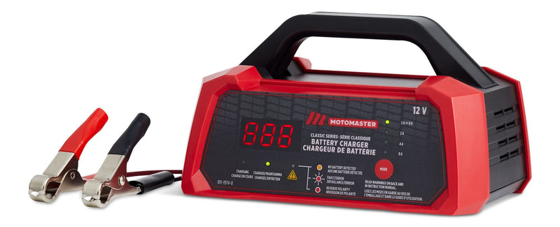 MotoMaster Classic Series Smart Battery Charger/Maintainer, Fully Automatic, 8/4/2-Amp, 12V Y3