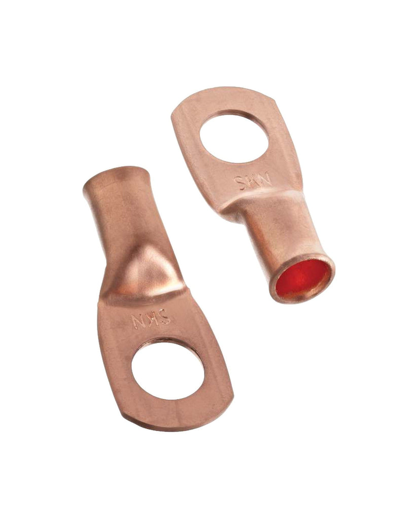 MotoMaster Copper Battery Cable Ends/Terminal Lugs/Ring Terminals, 4-Gauge, 3/8-in Stud A7
