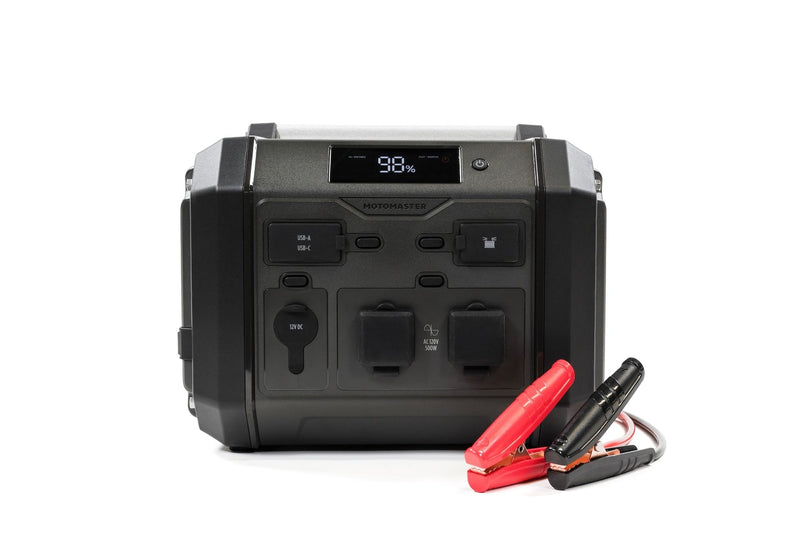 MotoMaster Eliminator PowerBox Surge 500 Lithium Portable Power Station and Booster Pack/Jump Starter D1