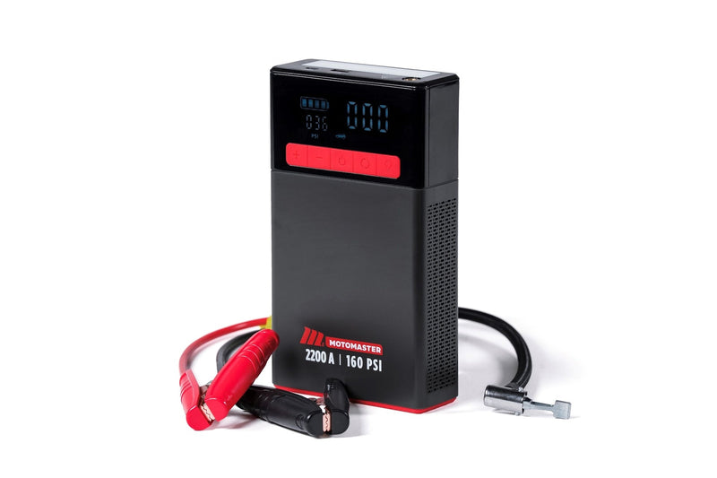 MotoMaster MB22C Lithium Booster Pack/Jump Starter with Air Compressor, 2200A K7