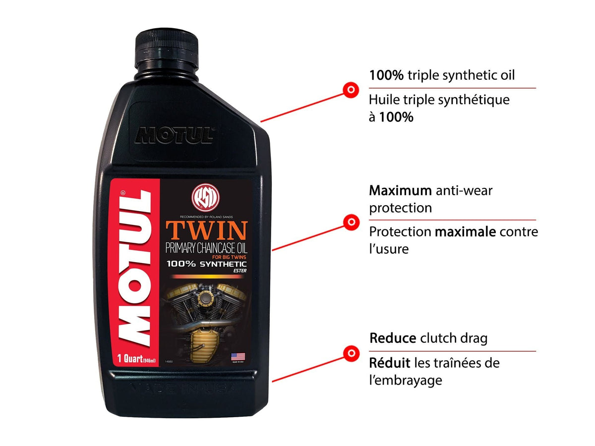 Motul Twin Synthetic Primary Chain Case Motorcycle Oil, 1-L