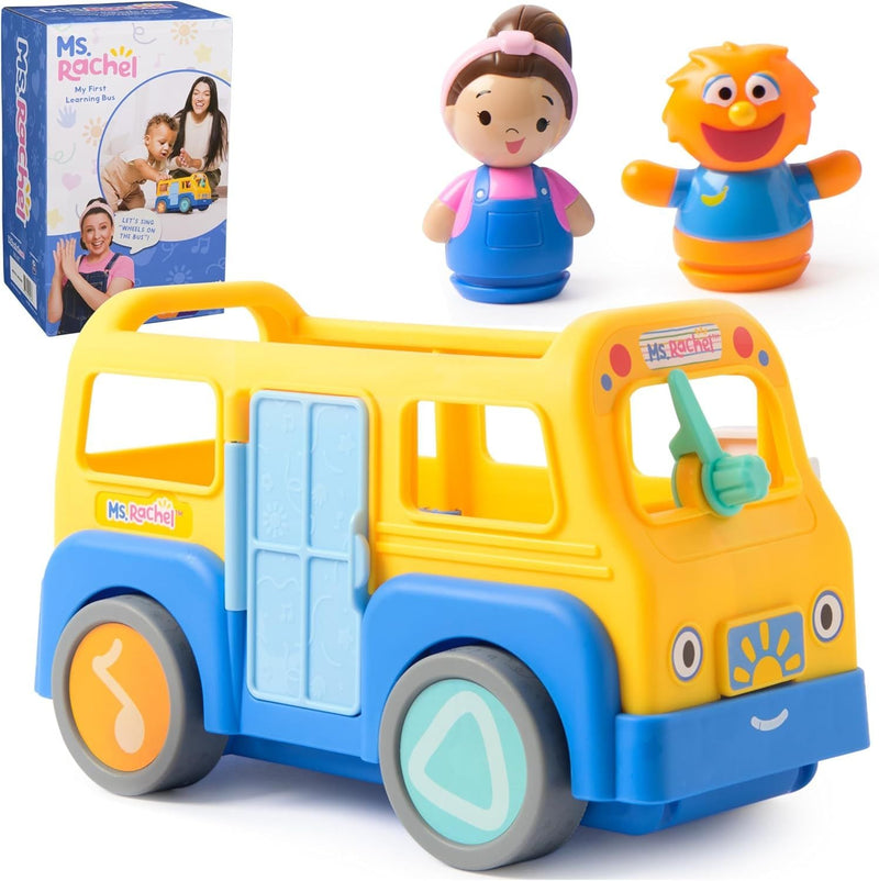 Ms. Rachel My First Learning Electronic School Bus with 2 Figures, Music & Sounds Playset, Ages 1+ J2
